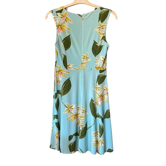 Tommy Hilfiger sleeveless floral colorful tropical summer dress.  Size 6 - Picture 2 of 6